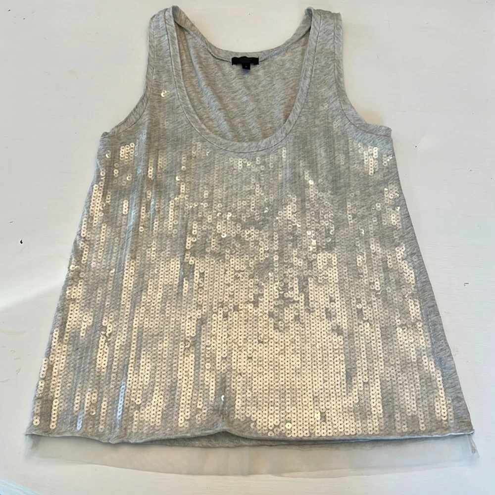 J. Crew Collection Sequin Shell Top Size Small